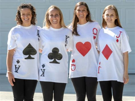 deck of cards group costume.
